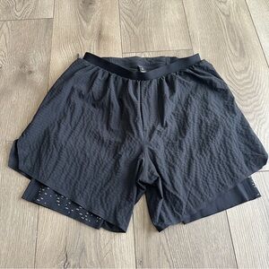 LULULEMON Men’s Black Shorts Surge Lined size small